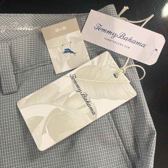 Tommy Bahama island zone performance check dark pewter gray pants men’s 30x30 - Picture 13 of 14